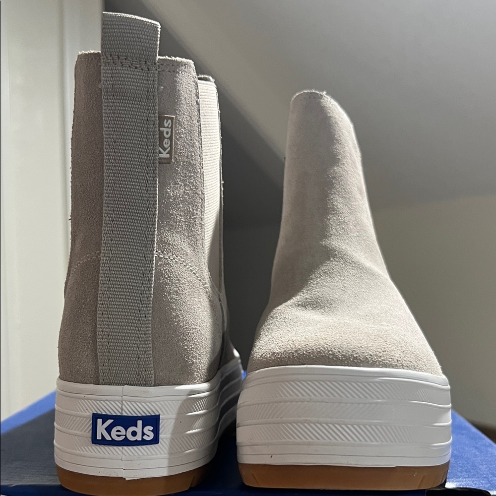 Keds Women's Light Gray Platform Sneakers